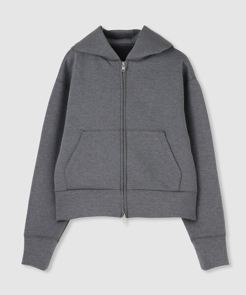 allureville(アルアバイル)の「◇エアクッションフーディー(パーカー・レディース・ライトグレー/チャコールグレー・2)」の1枚目の写真