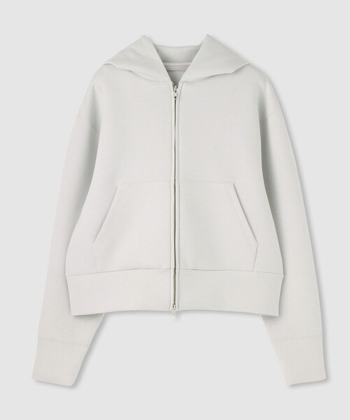 allureville(アルアバイル)の「◇エアクッションフーディー(パーカー・レディース・ライトグレー/チャコールグレー・2)」の2枚目の写真