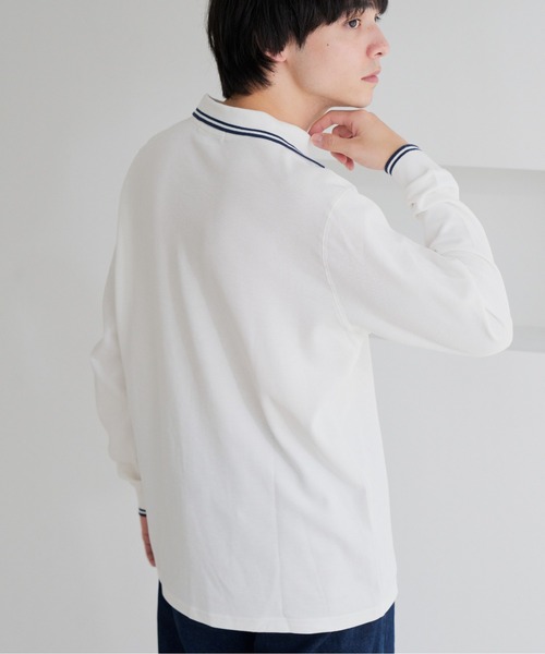 U.S. POLO ASSN.(ユーエスポロアッスン)の「【U.S. POLO ASSN.】バイカラー ワンポイント 長袖 鹿の子 ポロシャツ(ポロシャツ・メンズ・オフホワイト/ブルーグレー/ブラック・L/M)」の17枚目の写真