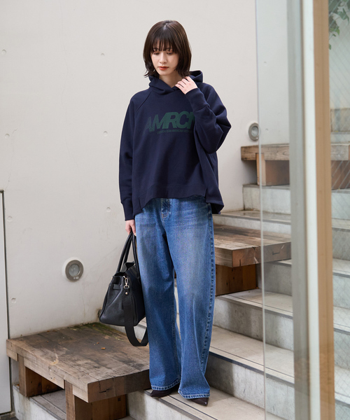 AMERICANA(アメリカーナ)の「【AMERICANA×MICA&DEAL/ アメリカーナ×マイカ】parka 裏起毛ロゴパーカー/ スウェット / フーディー(パーカー・レディース・ダークネイビー/チャコールグレー/ブラウン・フリー)」の15枚目の写真