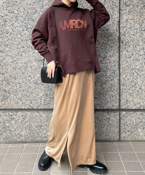 AMERICANA(アメリカーナ)の「【AMERICANA×MICA&DEAL/ アメリカーナ×マイカ】parka 裏起毛ロゴパーカー/ スウェット / フーディー(パーカー・レディース・ダークネイビー/チャコールグレー/ブラウン・フリー)」の20枚目の写真