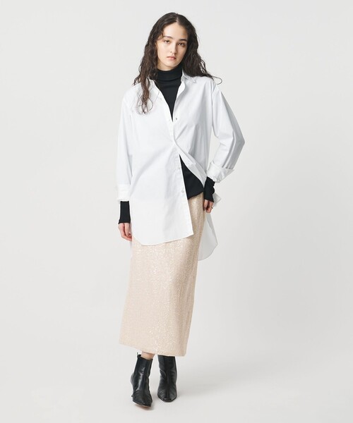 UNITED ARROWS（ユナイテッドアローズ）の「スパンコール Iライン スカート（スカート・レディース・オフホワイト/ブラック・36/38）」の19枚目の写真