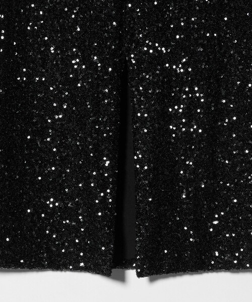 UNITED ARROWS（ユナイテッドアローズ）の「スパンコール Iライン スカート（スカート・レディース・オフホワイト/ブラック・36/38）」の4枚目の写真