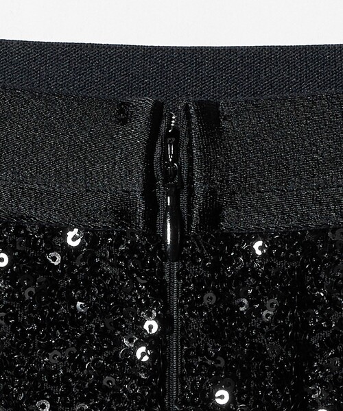 UNITED ARROWS（ユナイテッドアローズ）の「スパンコール Iライン スカート（スカート・レディース・オフホワイト/ブラック・36/38）」の5枚目の写真