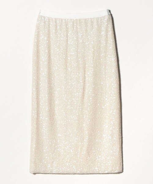 UNITED ARROWS（ユナイテッドアローズ）の「スパンコール Iライン スカート（スカート・レディース・オフホワイト/ブラック・36/38）」の8枚目の写真