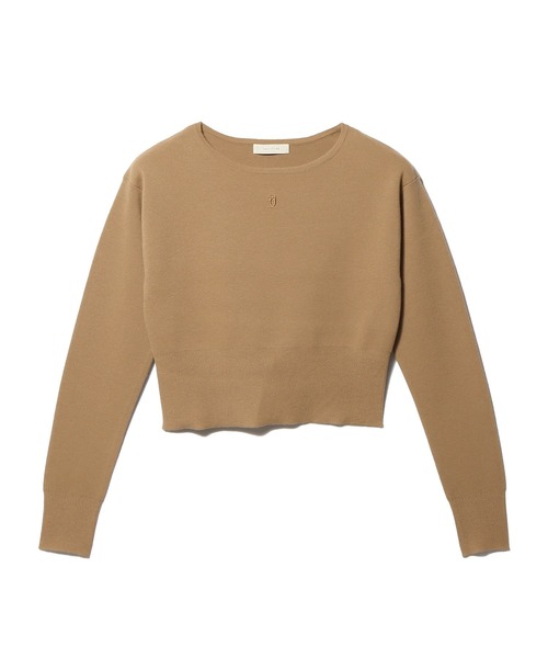 COLUMN(コラム)の「COLUMN / ミラノリブコンパクトニット<THE COLUMN>(ニット/セーター・レディース・ブラック/ライトブラウン・FREE)」の3枚目の写真