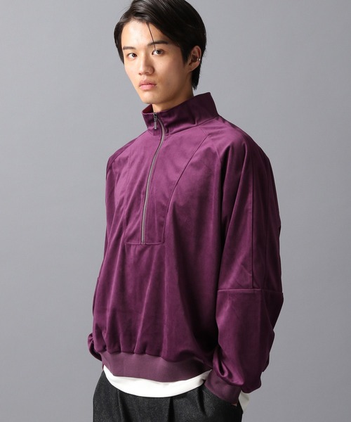 LAKOLE（ラコレ）の「ベロアハーフZIP / 603223（スウェット・メンズ・パープル/グレー/ブラック・MEDIUM/LARGE）」の21枚目の写真