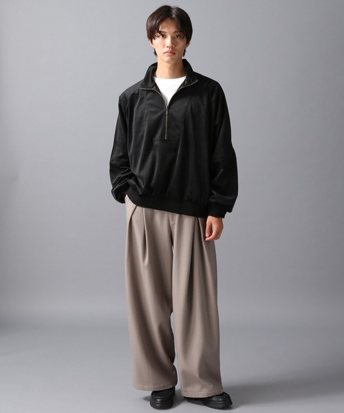 LAKOLE（ラコレ）の「ベロアハーフZIP / 603223（スウェット・メンズ・パープル/グレー/ブラック・MEDIUM/LARGE）」の22枚目の写真