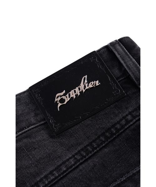 SUPPLIER（サプライヤー）の「バギーデニム｜Vintage Wash Tribal Double Knee Baggy Jeans｜SUPPLIER（デニムパンツ・メンズ・インディゴブルー/ブラック・SMALL/MEDIUM/LARGE/X-LARGE）」の6枚目の写真