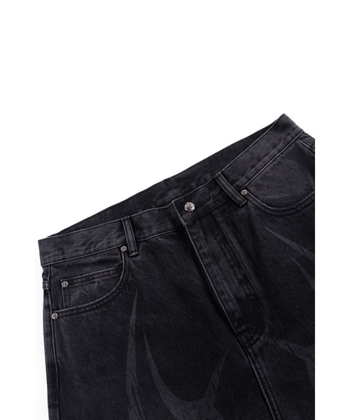 SUPPLIER（サプライヤー）の「バギーデニム｜Vintage Wash Tribal Double Knee Baggy Jeans｜SUPPLIER（デニムパンツ・メンズ・インディゴブルー/ブラック・SMALL/MEDIUM/LARGE/X-LARGE）」の8枚目の写真