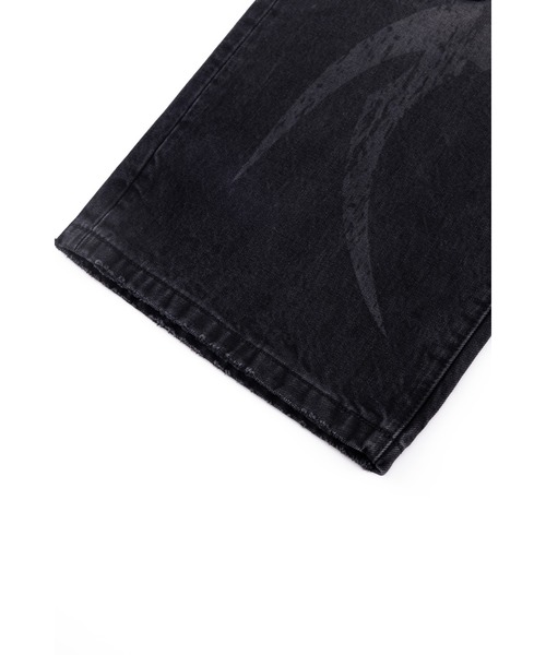 SUPPLIER（サプライヤー）の「バギーデニム｜Vintage Wash Tribal Double Knee Baggy Jeans｜SUPPLIER（デニムパンツ・メンズ・インディゴブルー/ブラック・SMALL/MEDIUM/LARGE/X-LARGE）」の10枚目の写真