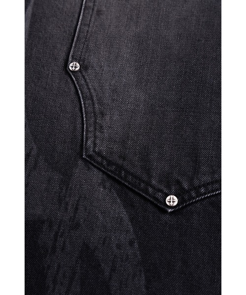 SUPPLIER（サプライヤー）の「バギーデニム｜Vintage Wash Tribal Double Knee Baggy Jeans｜SUPPLIER（デニムパンツ・メンズ・インディゴブルー/ブラック・SMALL/MEDIUM/LARGE/X-LARGE）」の5枚目の写真