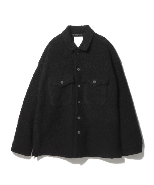 ESTNATION(エストネーション)の「onegravity / ロービングツイード オーバーレイヤーシャツ(シャツ/ブラウス・メンズ・ブラック・X-LARGE/LARGE/MEDIUM/SMALL)」の5枚目の写真