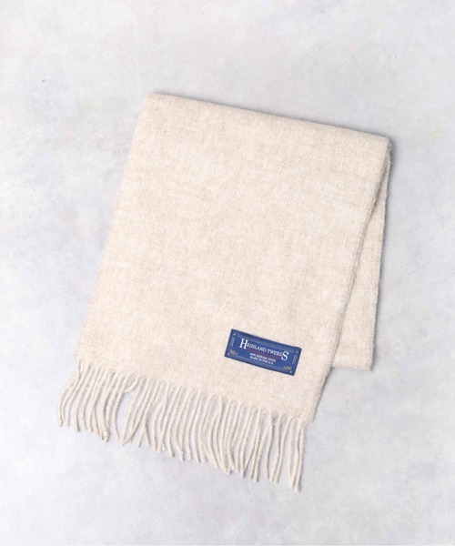 HIGHLAND TWEEDS（ハイランドツィード）の「【RES】【HIGHLAND TWEEDS/ハイランドツイード】WOOL SCARF（マフラー・メンズ・ワインレッド/ダークグレー/その他2/その他1/ブラック/その他/ベージュ・FREE）」の3枚目の写真