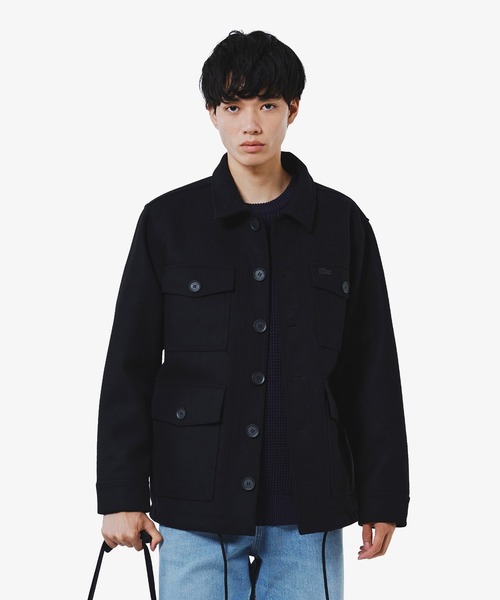 LACOSTE(ラコステ)の「防水 防風 ウールブレンド3レイヤージャケット(ブルゾン・メンズ・ブラック/グレー/チャコールグレー・46/48/50/52)」の2枚目の写真