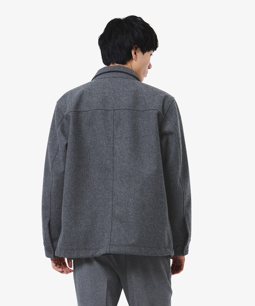 LACOSTE(ラコステ)の「防水 防風 ウールブレンド3レイヤージャケット(ブルゾン・メンズ・ブラック/グレー/チャコールグレー・46/48/50/52)」の4枚目の写真