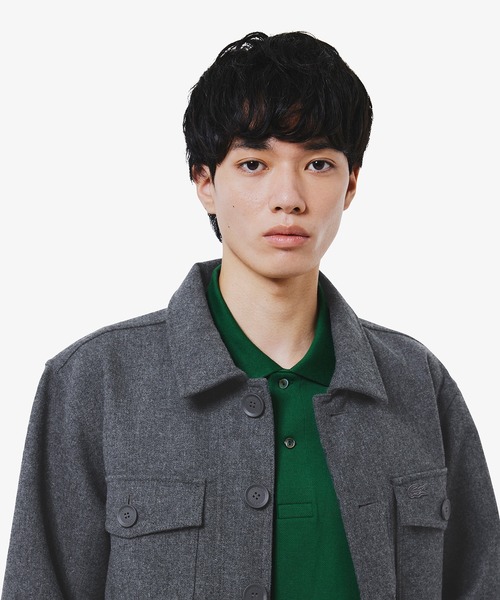 LACOSTE(ラコステ)の「防水 防風 ウールブレンド3レイヤージャケット(ブルゾン・メンズ・ブラック/グレー/チャコールグレー・46/48/50/52)」の5枚目の写真