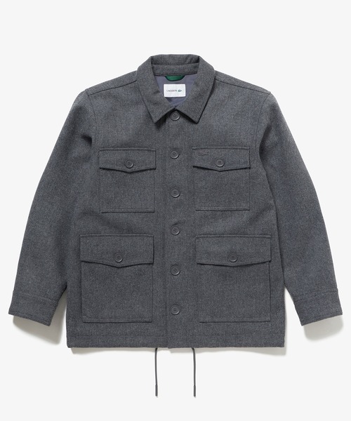 LACOSTE(ラコステ)の「防水 防風 ウールブレンド3レイヤージャケット(ブルゾン・メンズ・ブラック/グレー/チャコールグレー・46/48/50/52)」の6枚目の写真