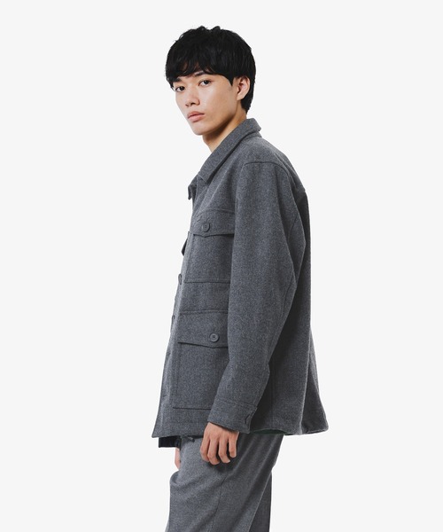 LACOSTE(ラコステ)の「防水 防風 ウールブレンド3レイヤージャケット(ブルゾン・メンズ・ブラック/グレー/チャコールグレー・46/48/50/52)」の7枚目の写真