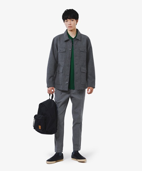 LACOSTE(ラコステ)の「防水 防風 ウールブレンド3レイヤージャケット(ブルゾン・メンズ・ブラック/グレー/チャコールグレー・46/48/50/52)」の8枚目の写真