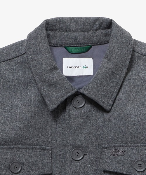 LACOSTE(ラコステ)の「防水 防風 ウールブレンド3レイヤージャケット(ブルゾン・メンズ・ブラック/グレー/チャコールグレー・46/48/50/52)」の10枚目の写真