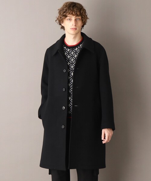 DRESSTERIOR（ドレステリア）の「【SUPER140’sウール】メルトン ステンカラーコート（ステンカラーコート・メンズ・ブラック・92/90/91）」の5枚目の写真