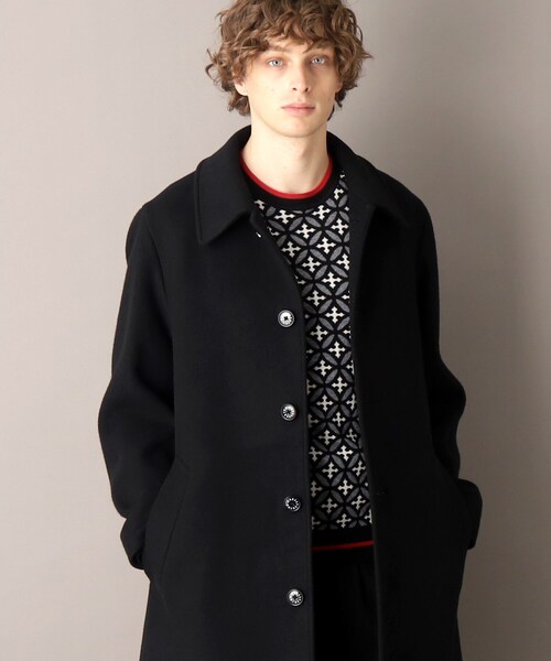 DRESSTERIOR（ドレステリア）の「【SUPER140’sウール】メルトン ステンカラーコート（ステンカラーコート・メンズ・ブラック・92/90/91）」の8枚目の写真