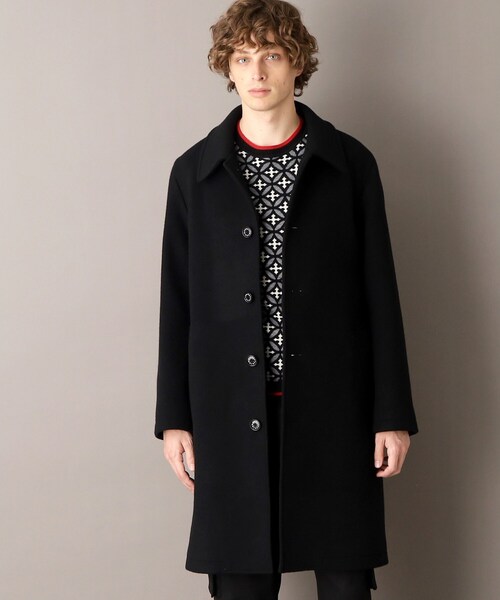 DRESSTERIOR（ドレステリア）の「【SUPER140’sウール】メルトン ステンカラーコート（ステンカラーコート・メンズ・ブラック・92/90/91）」の9枚目の写真