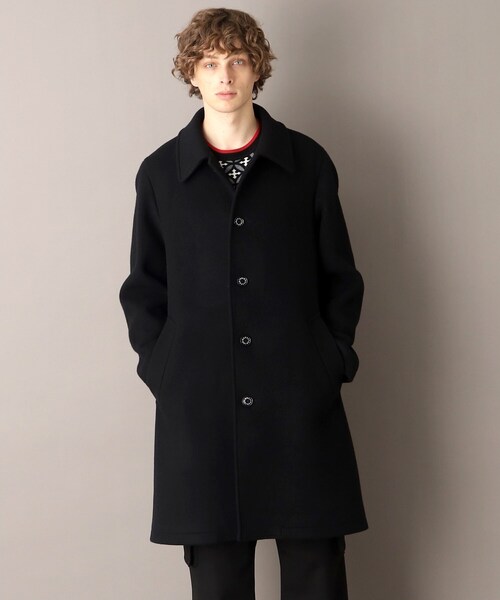 DRESSTERIOR（ドレステリア）の「【SUPER140’sウール】メルトン ステンカラーコート（ステンカラーコート・メンズ・ブラック・92/90/91）」の10枚目の写真