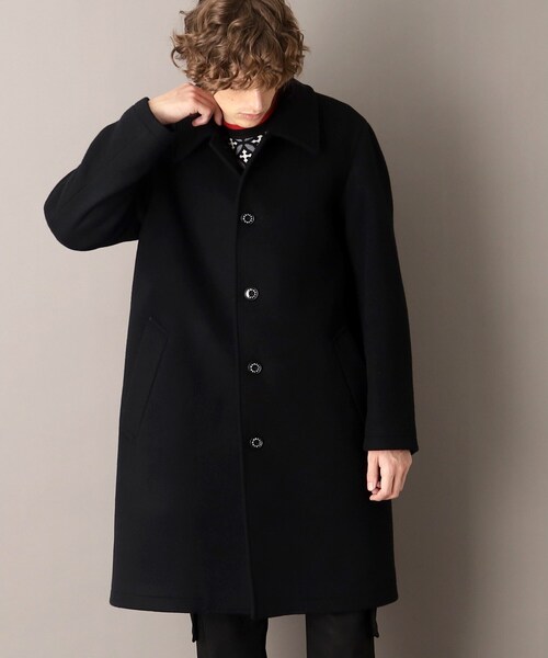 DRESSTERIOR（ドレステリア）の「【SUPER140’sウール】メルトン ステンカラーコート（ステンカラーコート・メンズ・ブラック・92/90/91）」の13枚目の写真