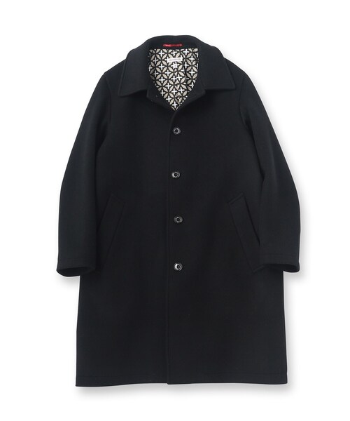 DRESSTERIOR（ドレステリア）の「【SUPER140’sウール】メルトン ステンカラーコート（ステンカラーコート・メンズ・ブラック・92/90/91）」の14枚目の写真