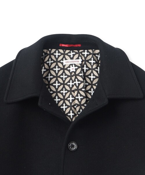 DRESSTERIOR（ドレステリア）の「【SUPER140’sウール】メルトン ステンカラーコート（ステンカラーコート・メンズ・ブラック・92/90/91）」の16枚目の写真