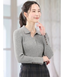 m.f.editorial | 【ハンドウォッシャブル】m.f.エディトリアルレディース リブ ポロニット(ニット/セーター)