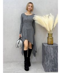 ロングスリットワンピース