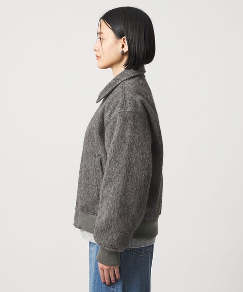 A DAY IN THE LIFE UNITED ARROWS（アデイインザライフユナイテッドアローズ）の「シャギー ジップブルゾン ＜A DAY IN THE LIFE＞（ブルゾン・レディース・ナチュラル/グレー系/ブラック・FREE）」の8枚目の写真