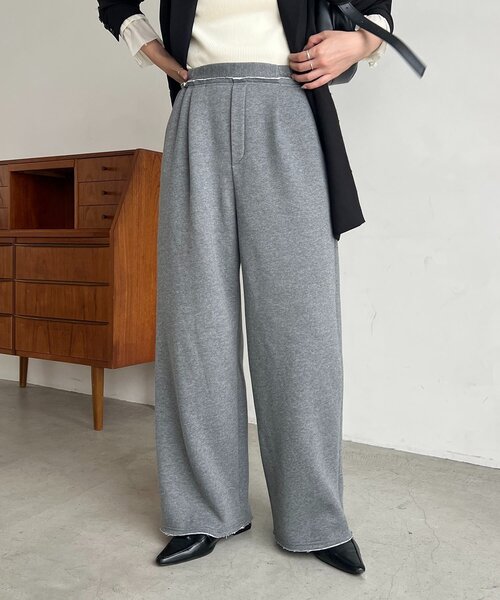 CAPRICIEUX LE'MAGE（カプリシューレマージュ）の「裏起毛スウェットパンツ（その他パンツ・レディース・ブラウン/グレー・36/38）」の7枚目の写真