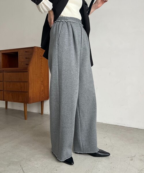 CAPRICIEUX LE'MAGE（カプリシューレマージュ）の「裏起毛スウェットパンツ（その他パンツ・レディース・ブラウン/グレー・36/38）」の8枚目の写真