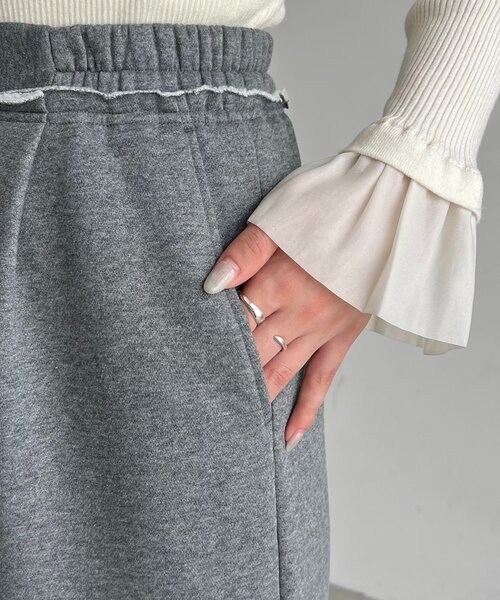 CAPRICIEUX LE'MAGE（カプリシューレマージュ）の「裏起毛スウェットパンツ（その他パンツ・レディース・ブラウン/グレー・36/38）」の17枚目の写真