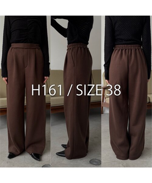 CAPRICIEUX LE'MAGE（カプリシューレマージュ）の「裏起毛スウェットパンツ（その他パンツ・レディース・ブラウン/グレー・36/38）」の22枚目の写真