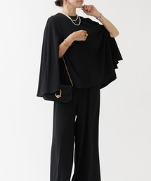 DESIGNWORKS（デザインワークス）の「【セット販売】ケープブラウスワイドパンツセット（アンサンブル）」