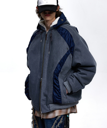 RSSC（アールエスエスシー）の「DENIM MA-1 HOOD JUMPER - GRAY（ブルゾン）」