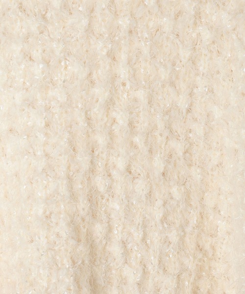 LEPSIM（レプシィム）の「3ゲージラーベン編みプルオーバー　611134（ニット/セーター・レディース・チャコールグレー/モカ/オフホワイト・FREE）」の9枚目の写真