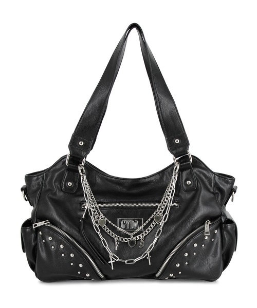 GYDA（ジェイダ）の「【WEB限定商品】GYDA (ジェイダ)GYDAリバーシブル2WAYトートバッグ ショルダーバッグ GY-B338 クロスシリーズ（トートバッグ・レディース・ブラック/グレー・FREE）」の8枚目の写真
