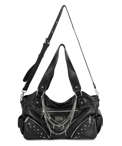 GYDA（ジェイダ）の「【WEB限定商品】GYDA (ジェイダ)GYDAリバーシブル2WAYトートバッグ ショルダーバッグ GY-B338 クロスシリーズ（トートバッグ・レディース・ブラック/グレー・FREE）」の13枚目の写真