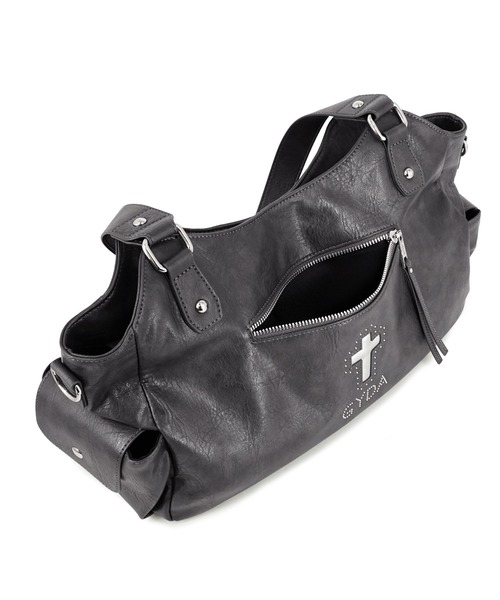 GYDA（ジェイダ）の「【WEB限定商品】GYDA (ジェイダ)GYDAリバーシブル2WAYトートバッグ ショルダーバッグ GY-B338 クロスシリーズ（トートバッグ・レディース・ブラック/グレー・FREE）」の21枚目の写真