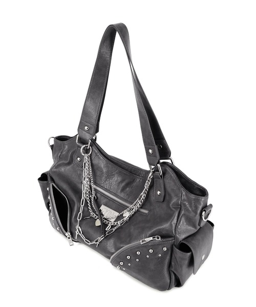GYDA（ジェイダ）の「【WEB限定商品】GYDA (ジェイダ)GYDAリバーシブル2WAYトートバッグ ショルダーバッグ GY-B338 クロスシリーズ（トートバッグ・レディース・ブラック/グレー・FREE）」の22枚目の写真