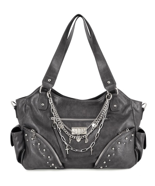 GYDA（ジェイダ）の「【WEB限定商品】GYDA (ジェイダ)GYDAリバーシブル2WAYトートバッグ ショルダーバッグ GY-B338 クロスシリーズ（トートバッグ・レディース・ブラック/グレー・FREE）」の15枚目の写真