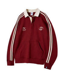 GHOST REPUBLIC（ゴーストリパブリック）の「シンボルロゴトラックポロマンツーマンGMT-156_裏毛（スウェット）」