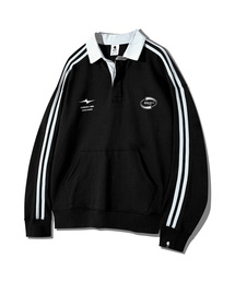 GHOST REPUBLIC（ゴーストリパブリック）の「シンボルロゴトラックポロマンツーマンGMT-156_裏毛（スウェット）」