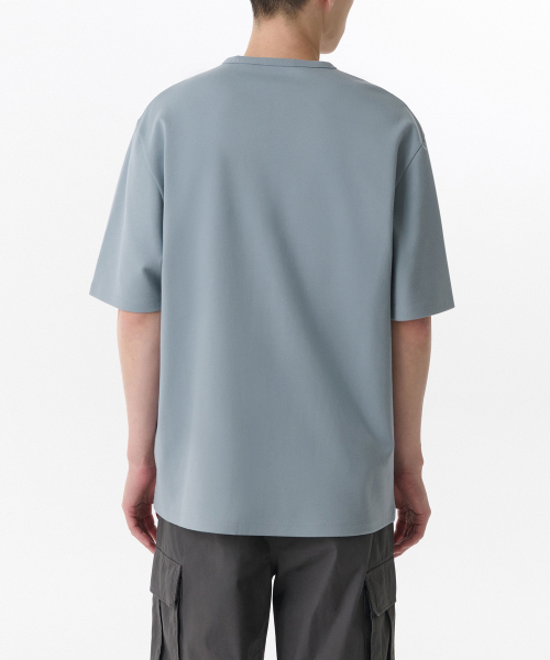 MUSINSA STANDARD（ムシンサスタンダード）の「ヘビーポンテリラックスクルーネックTシャツ[クラウディブルー]（Tシャツ/カットソー・メンズ・その他・SMALL/MEDIUM/LARGE/X-LARGE/XX-LARGE/XXX-LARGE）」の2枚目の写真